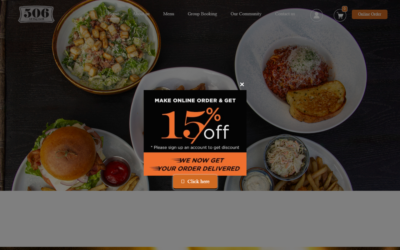 506alldaygrill.com screenshot