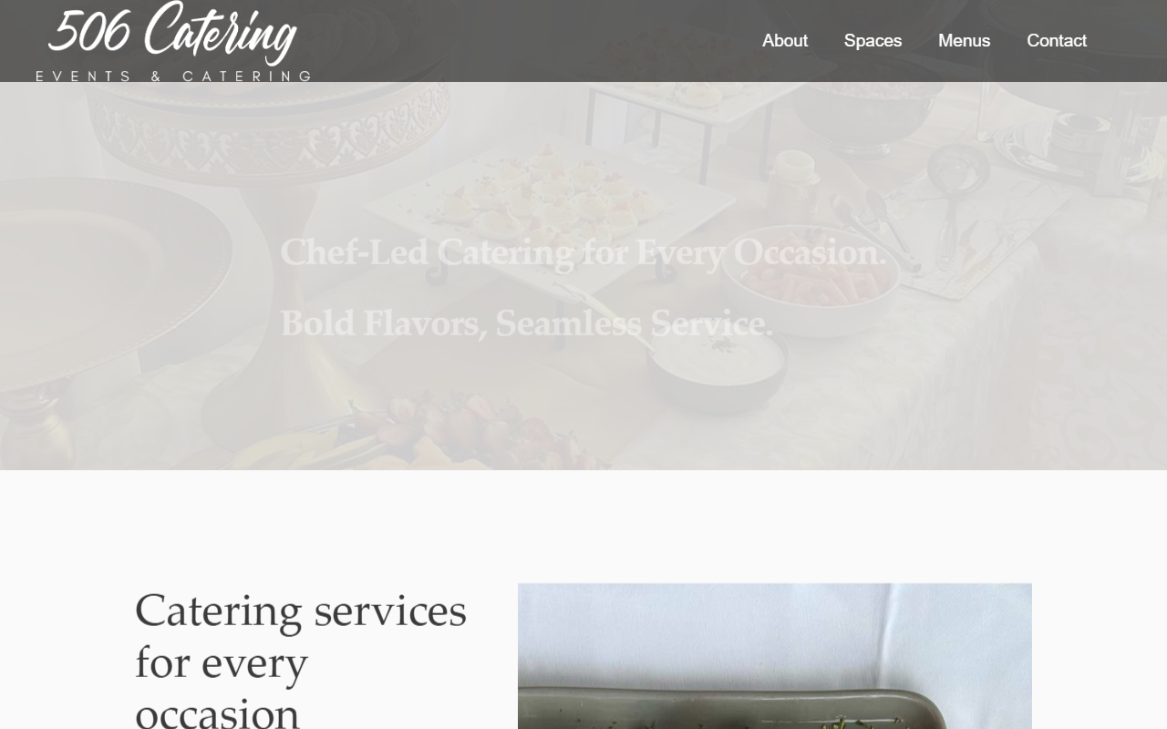 506catering.com screenshot