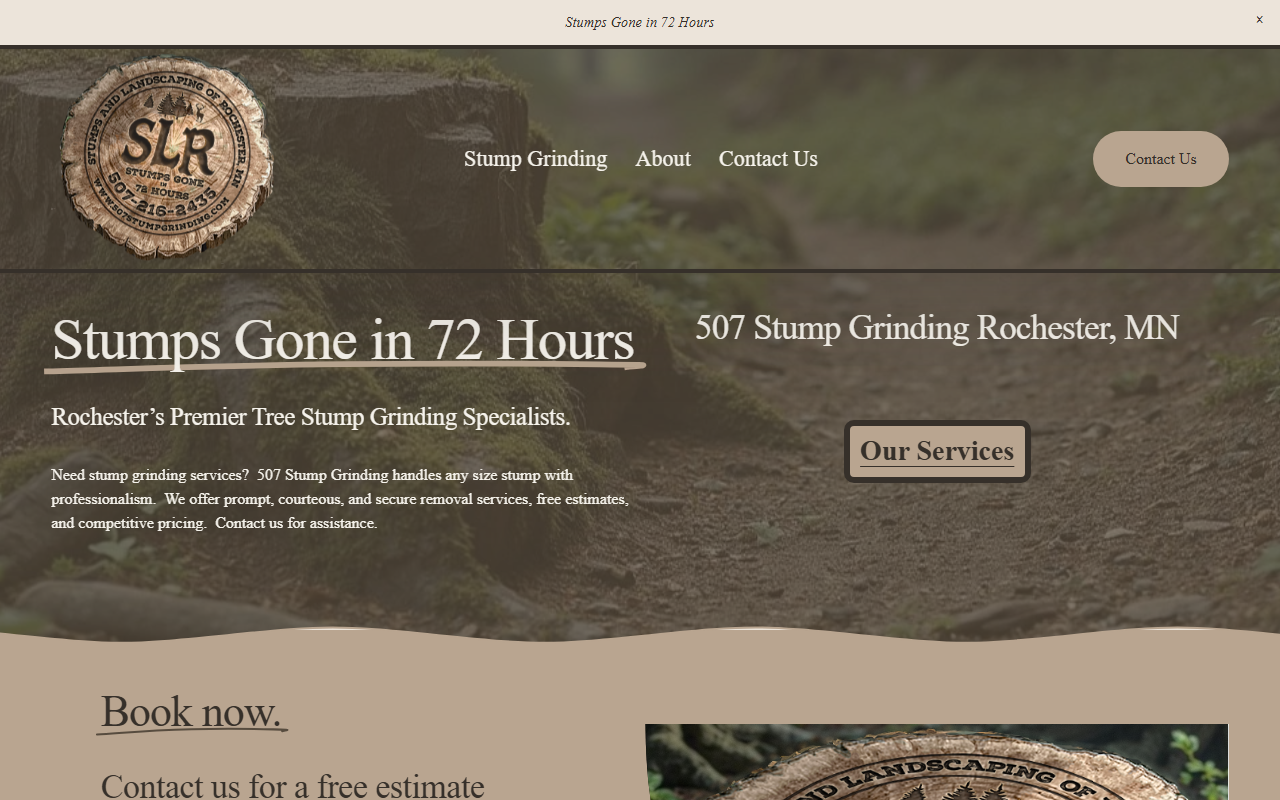507stumpgrinding.com screenshot