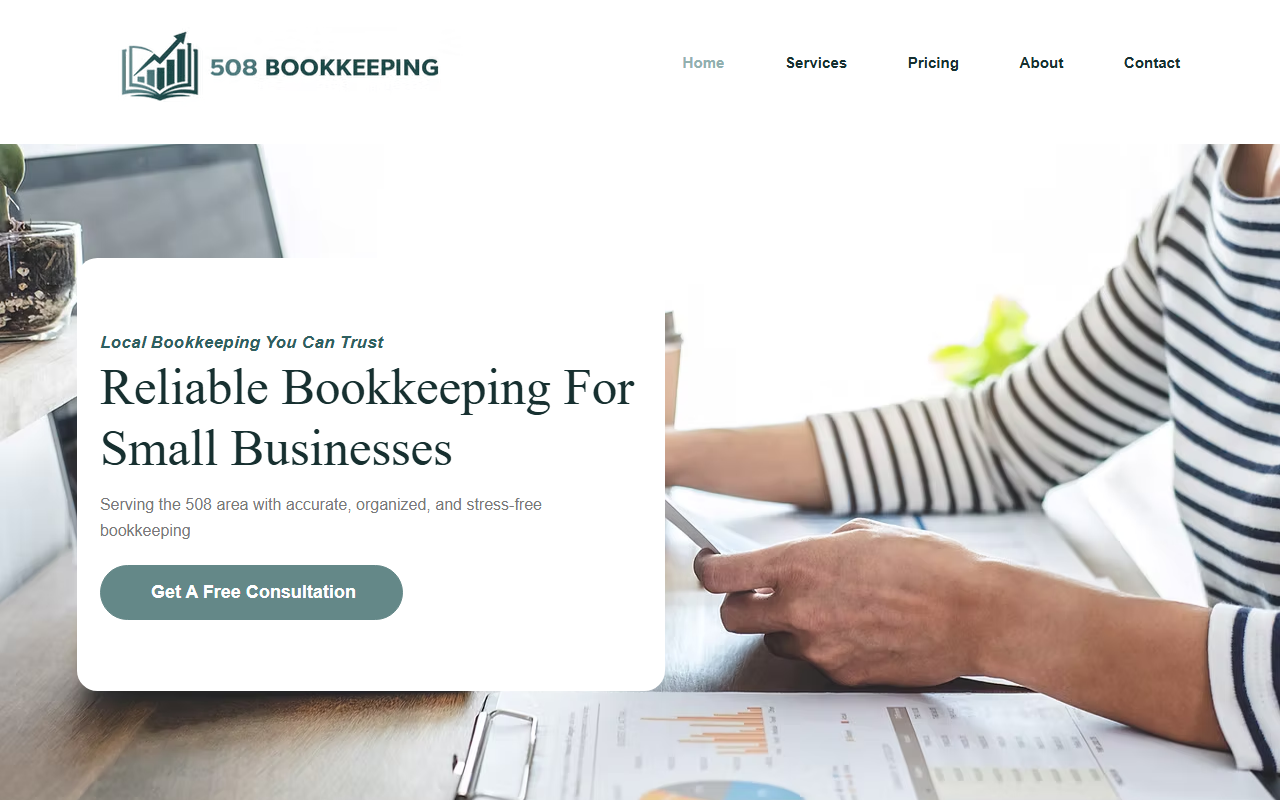 508bookkeeping.com screenshot
