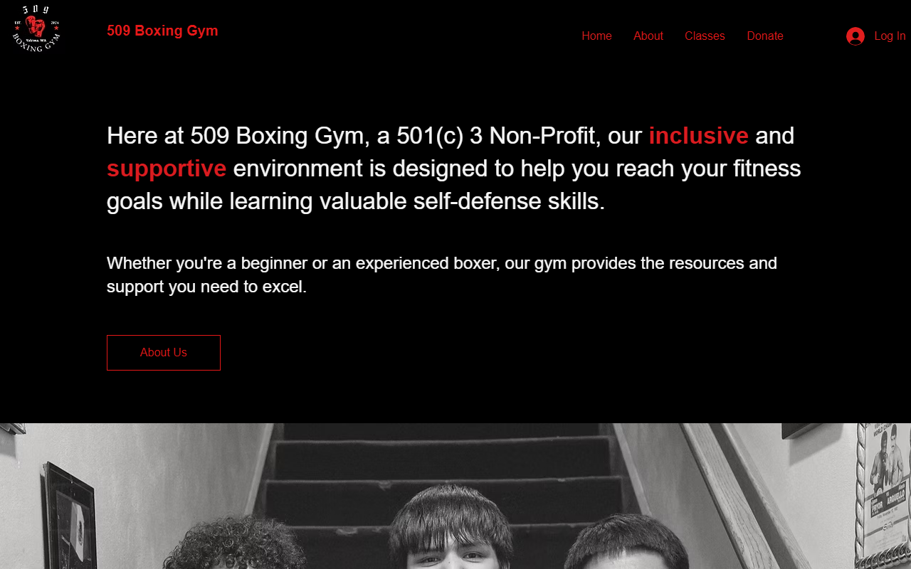509boxinggym.com screenshot