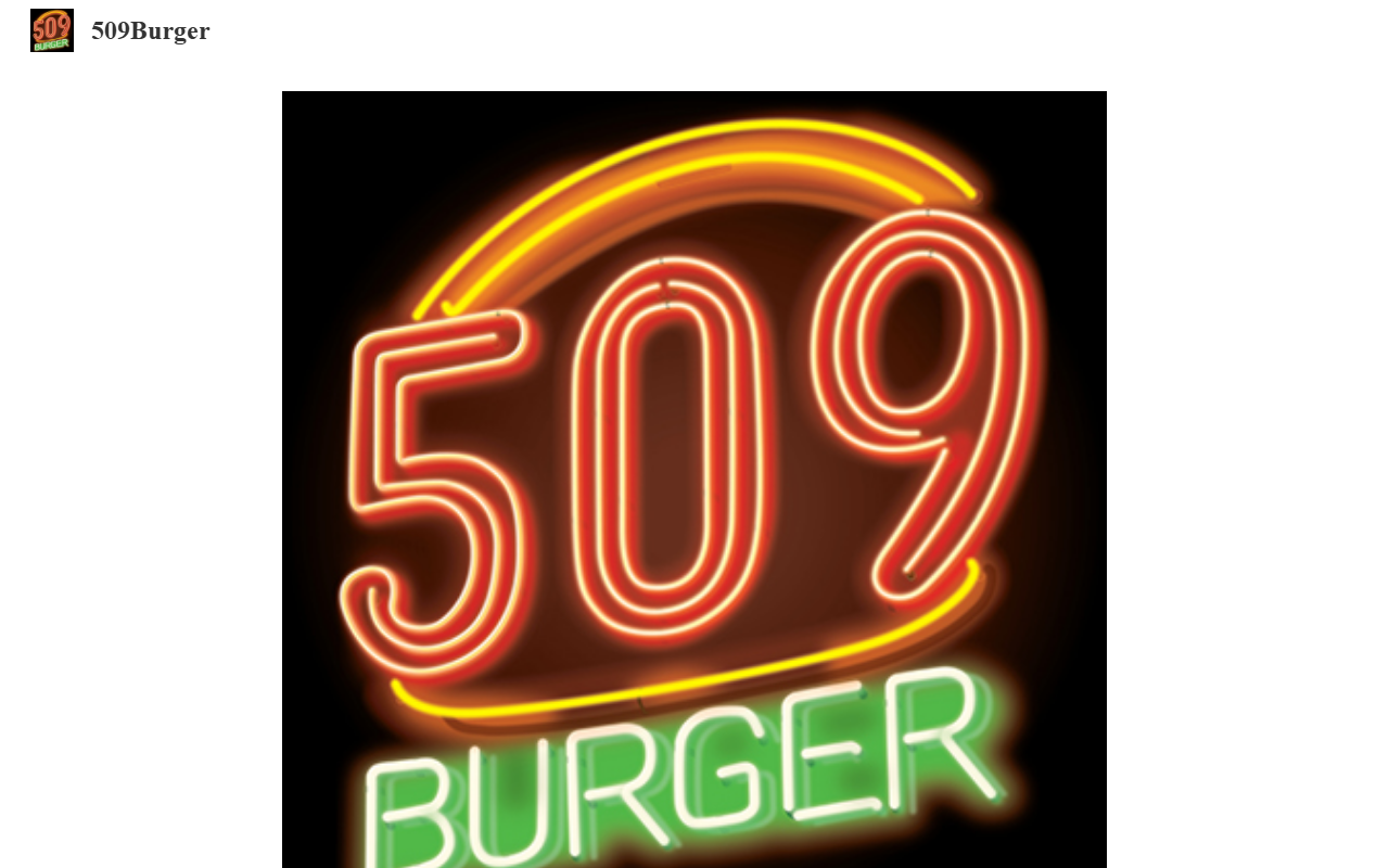 509burgers.com screenshot