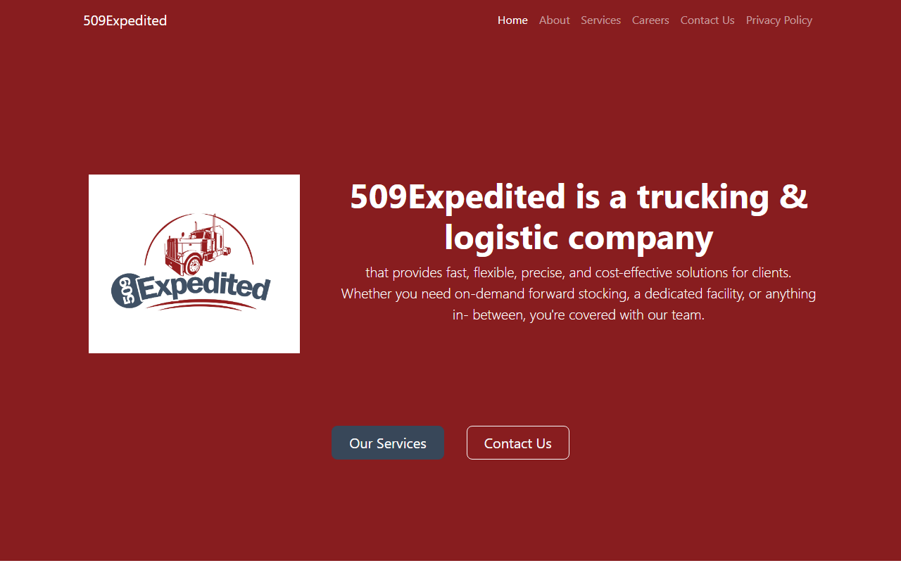 509expedited.com screenshot