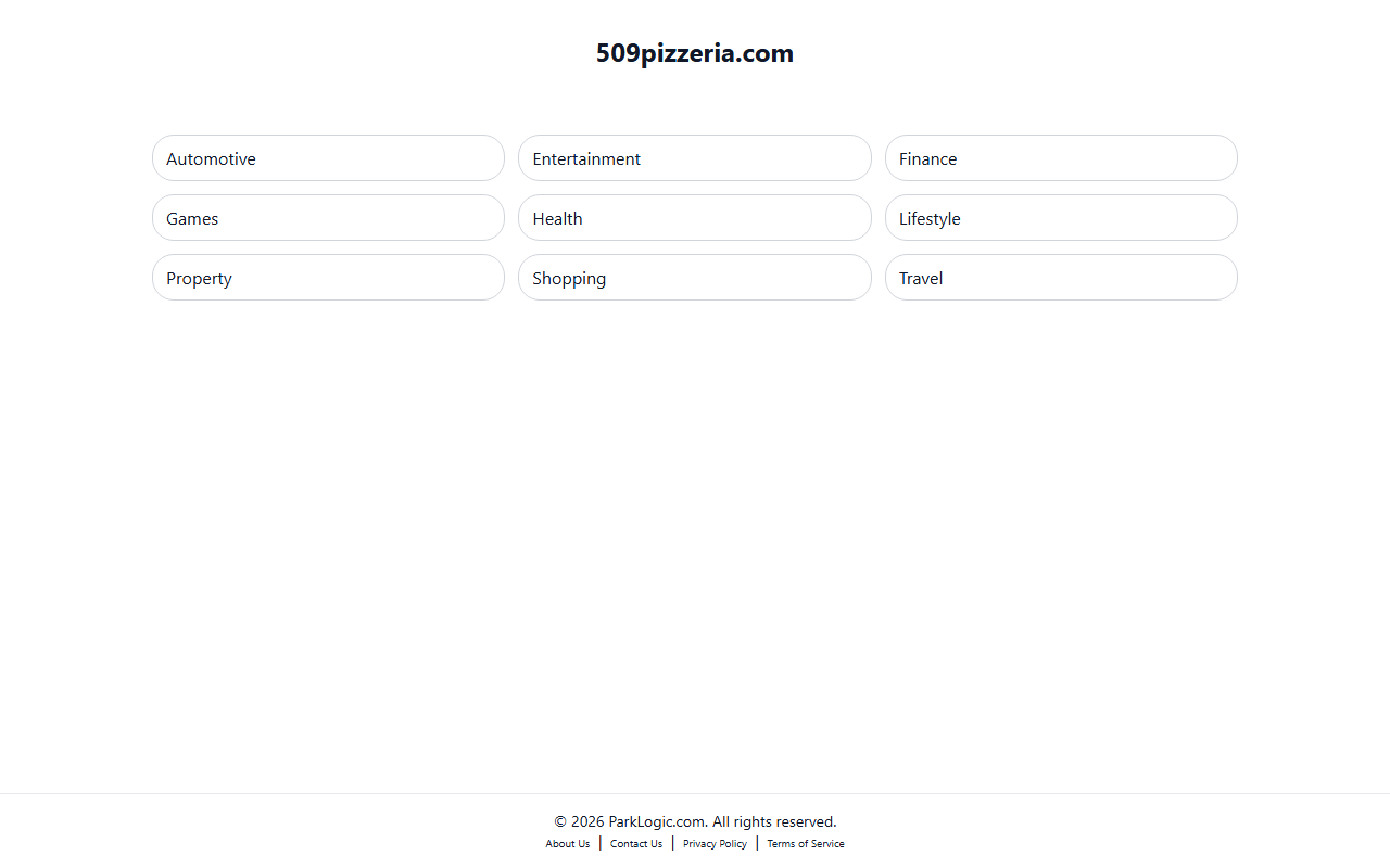 509pizzeria.com screenshot