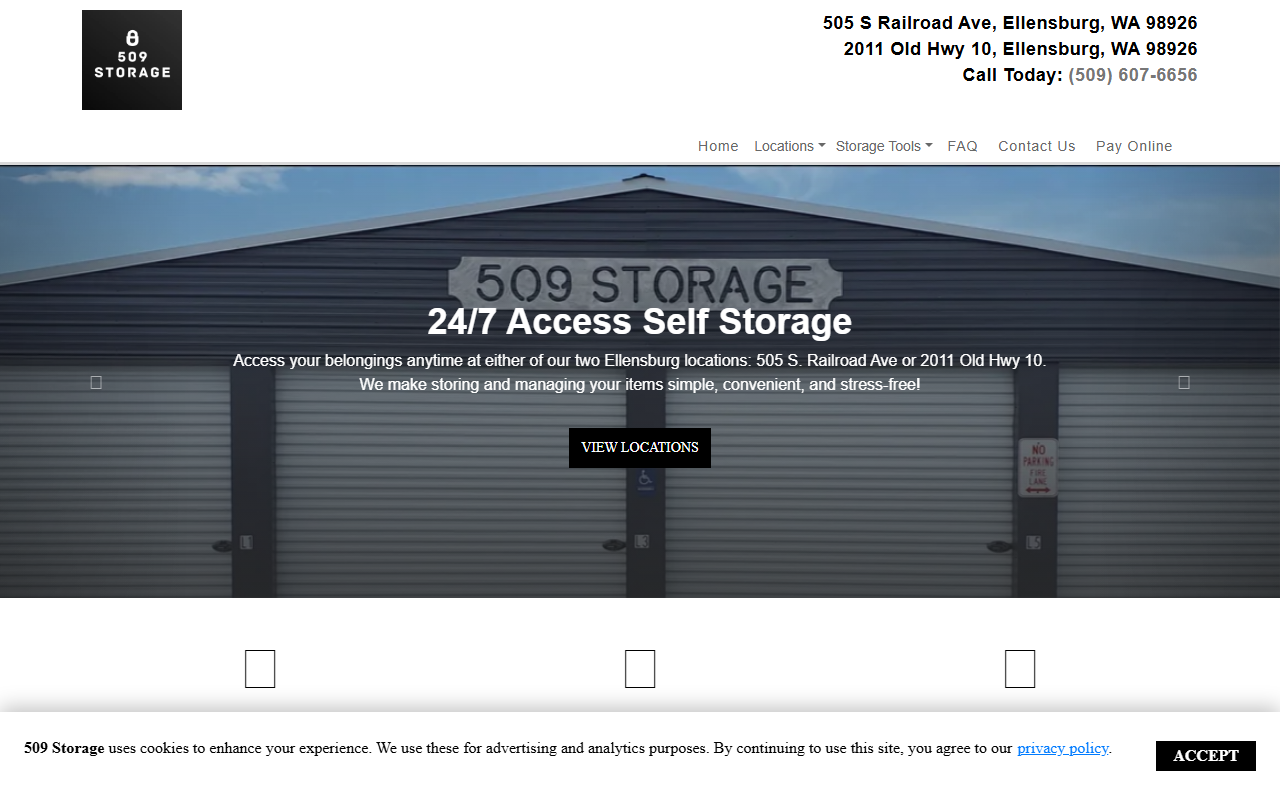 509storage.com screenshot