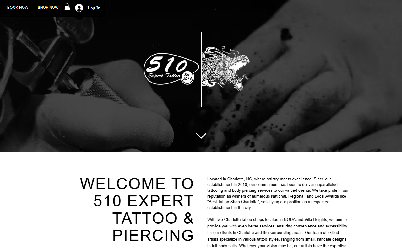 510experttattoo.com screenshot