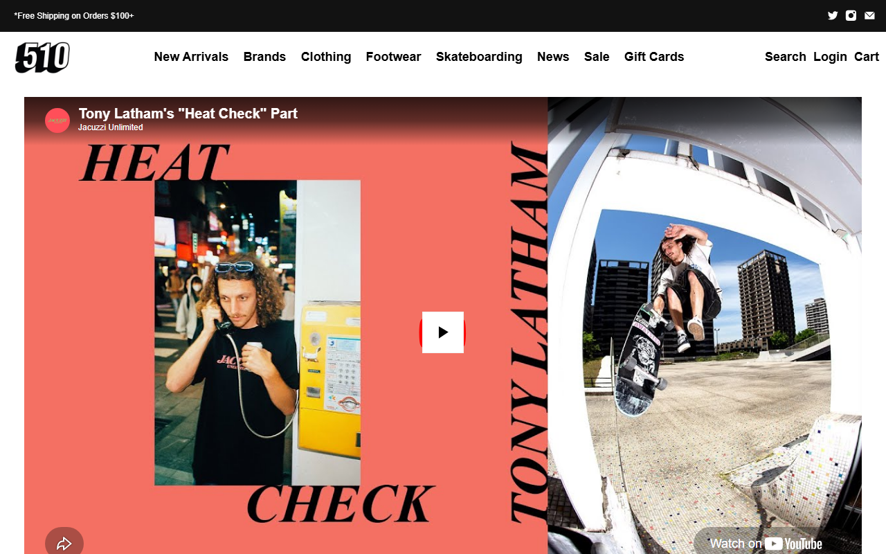 510skateboarding.com screenshot