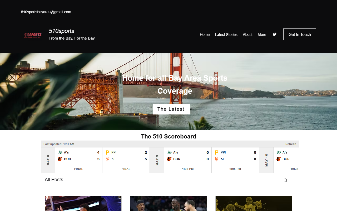 510sportsbayarea.com screenshot