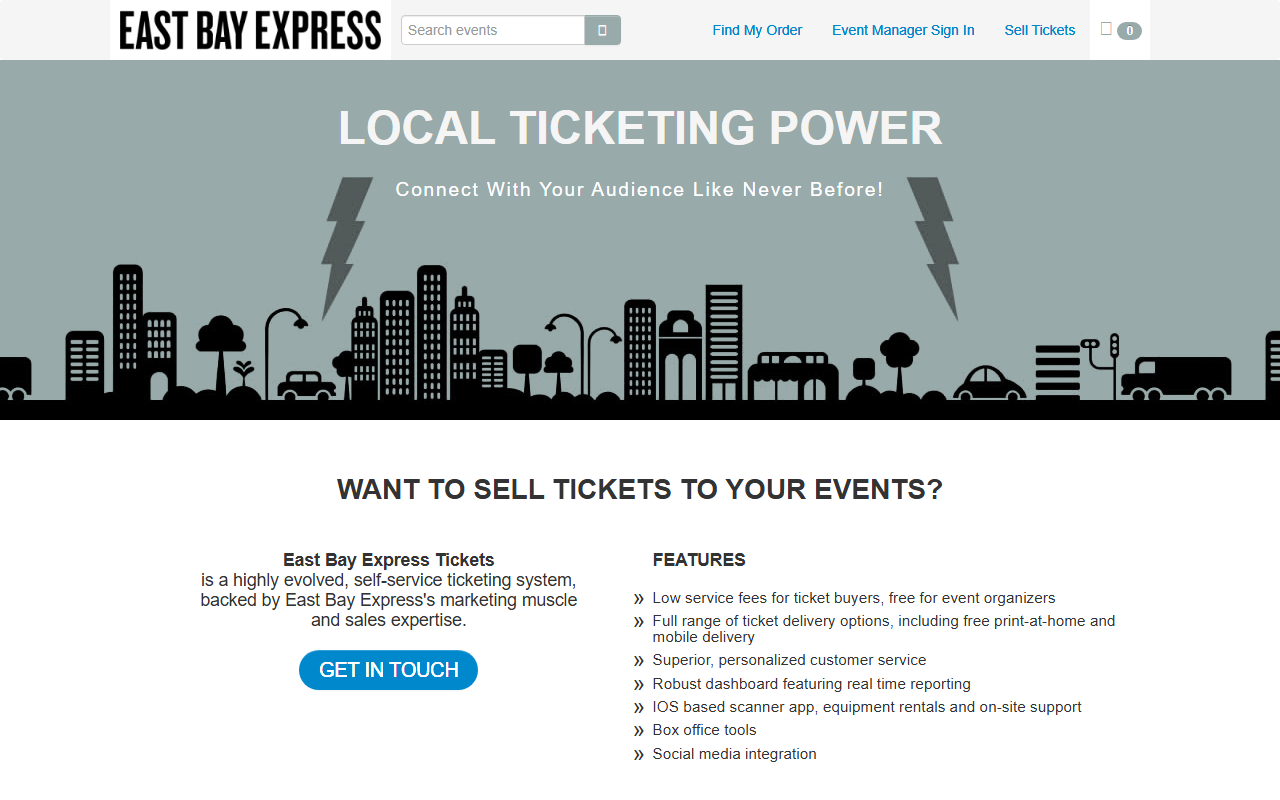 510tickets.com screenshot
