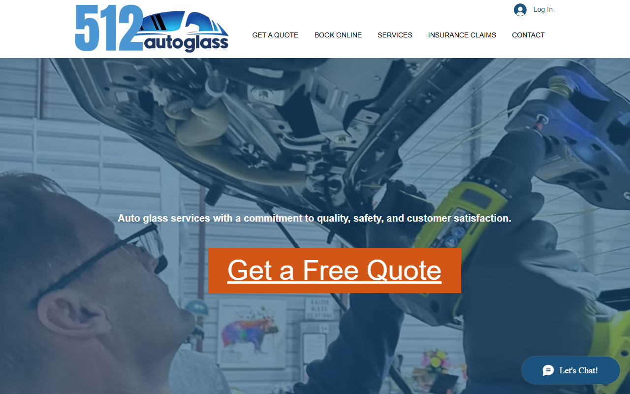 512autoglass.com screenshot