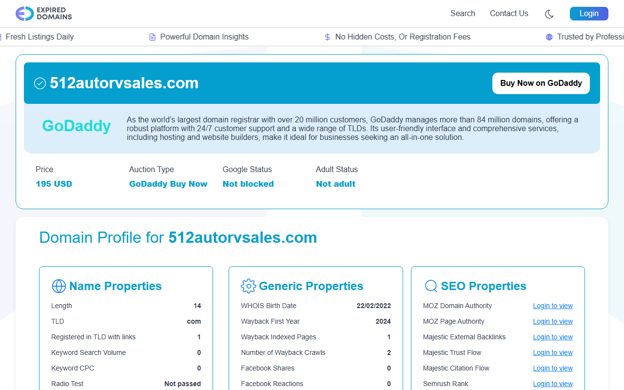 512autorvsales.com screenshot