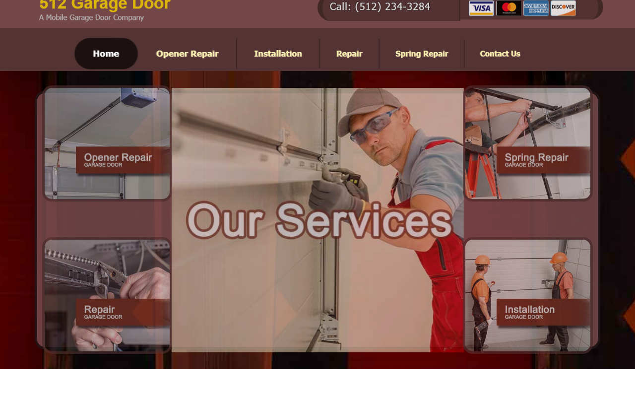 512garagedoor.com screenshot