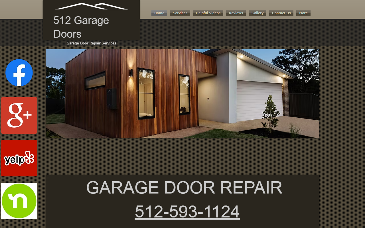 512garagedoors.com screenshot