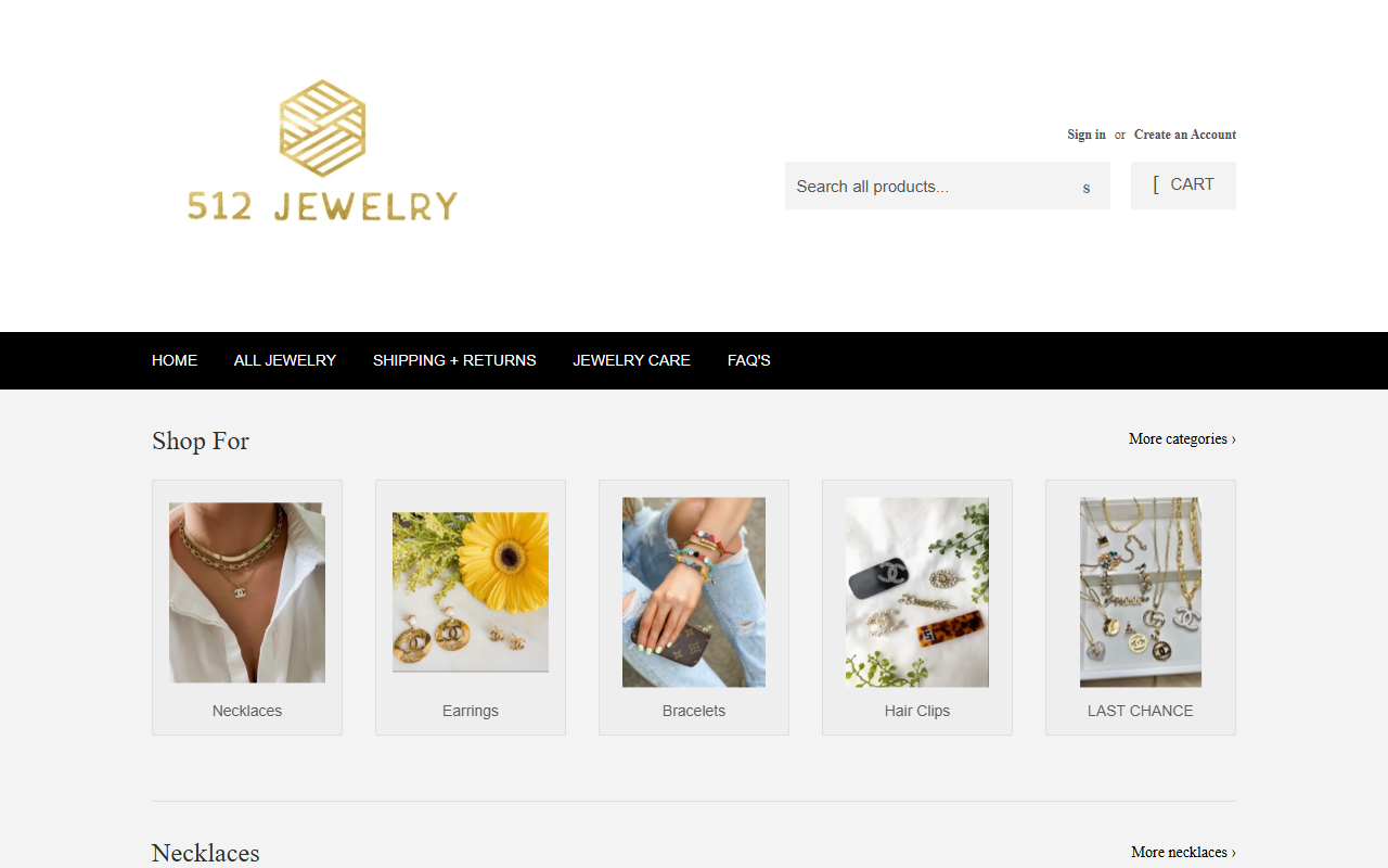 512jewelry.com screenshot