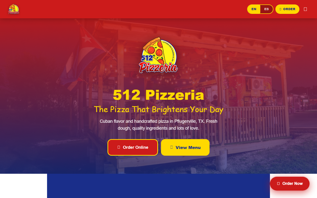 512pizzeriaatx.com screenshot