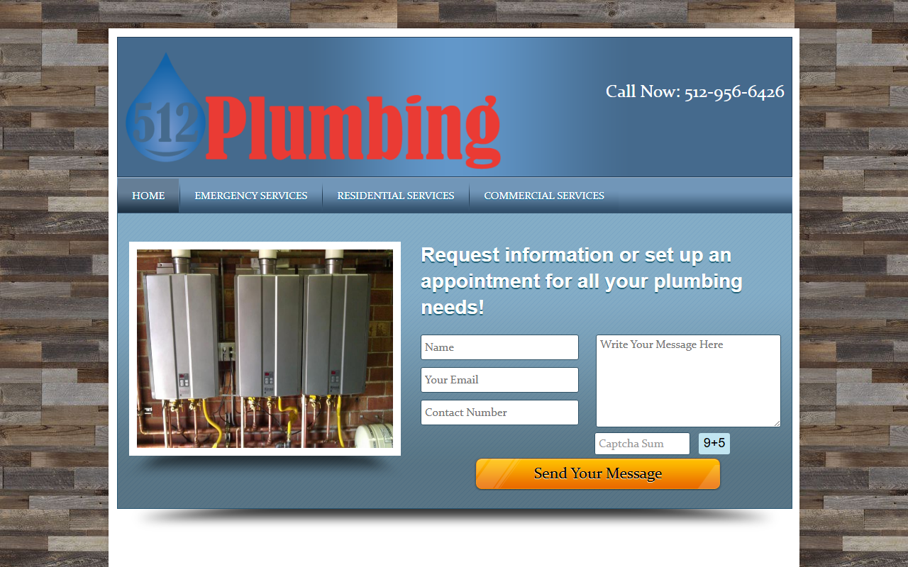 512plumbing.com screenshot