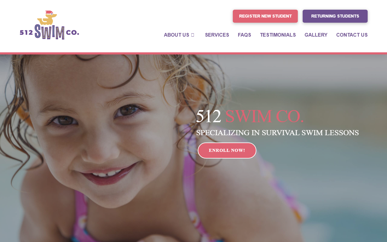 512swimcompany.com screenshot