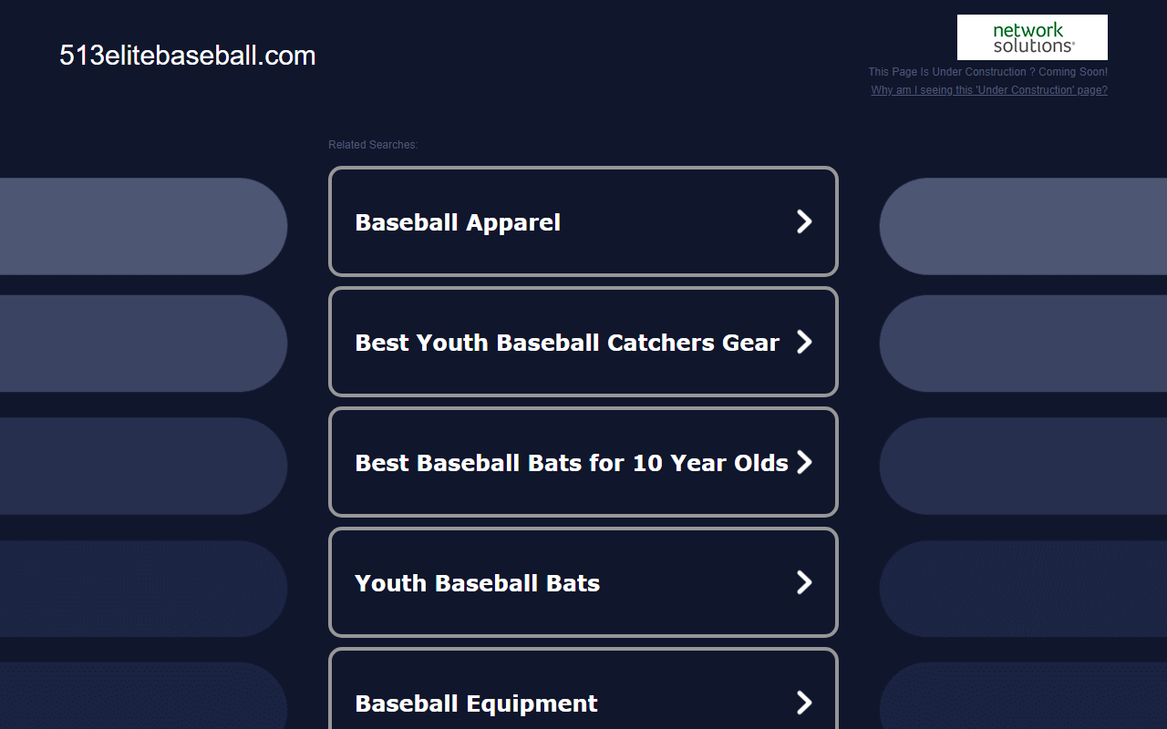 513elitebaseball.com screenshot