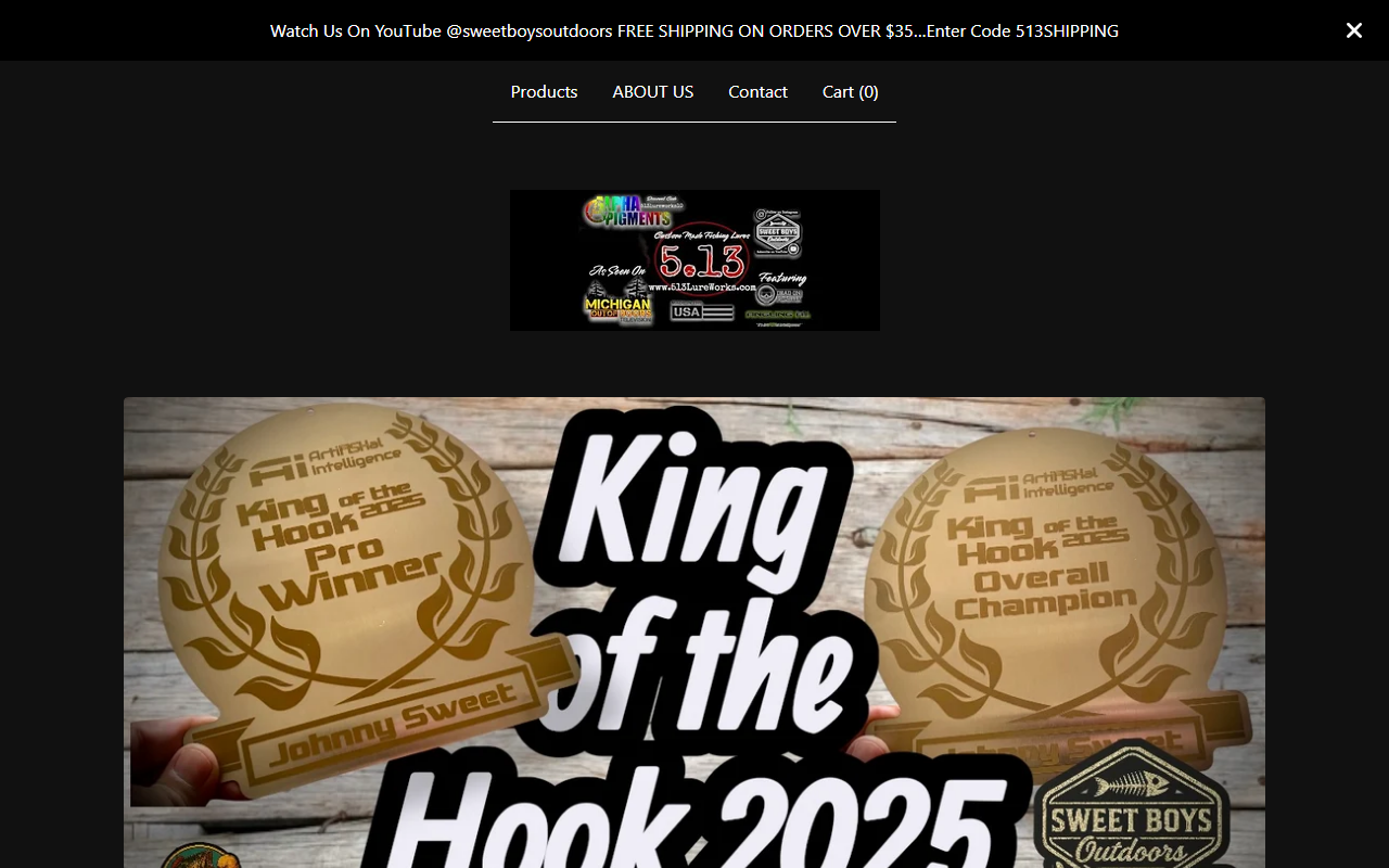 513lureworks.com screenshot