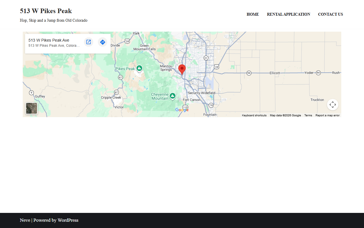 513wpikespeak.com screenshot