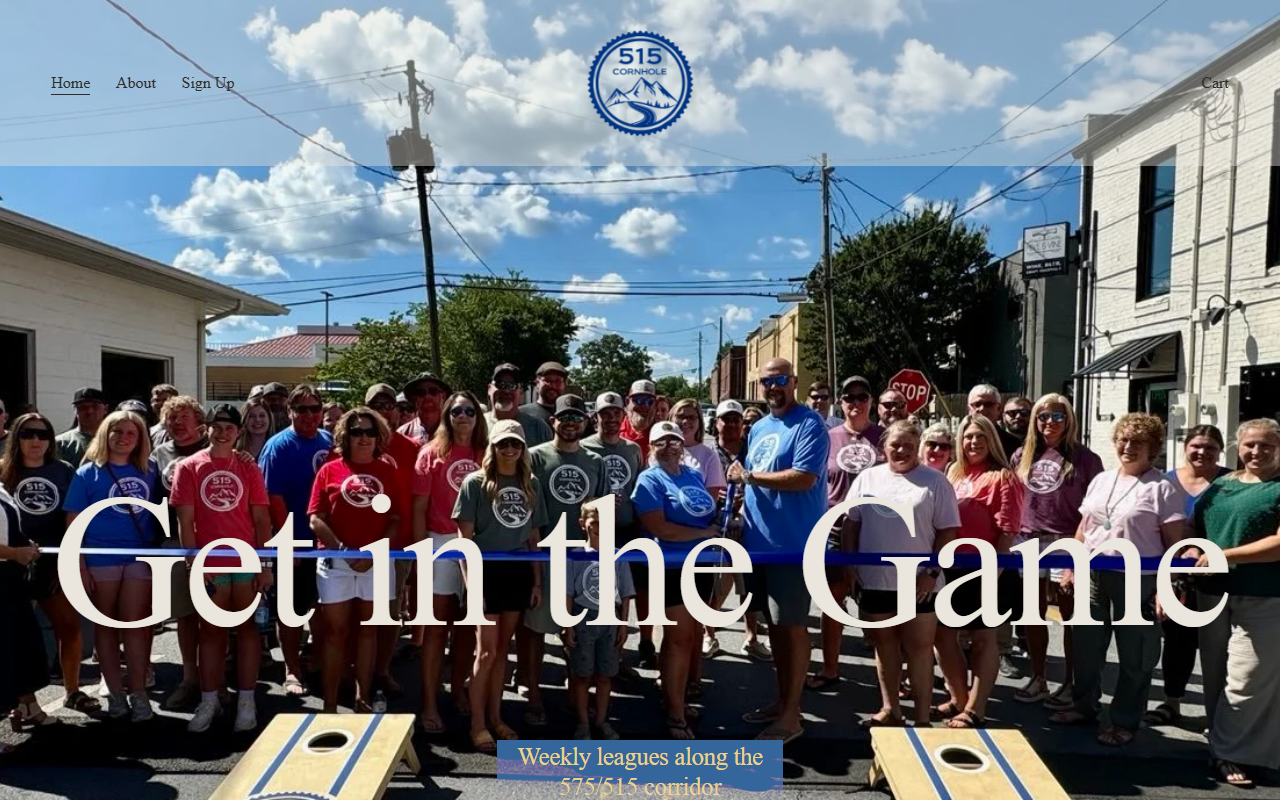 515cornhole.com screenshot