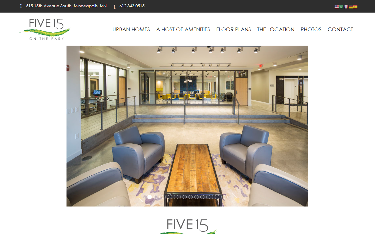 515onthepark.com screenshot