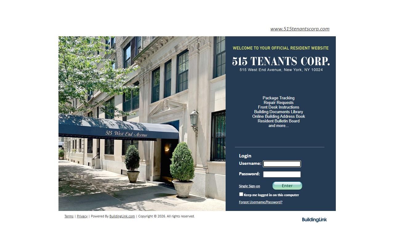 515tenantscorp.com screenshot