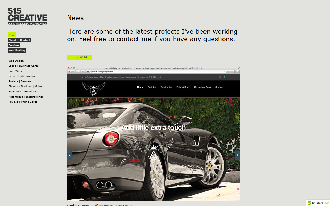 515websitedesign.com screenshot