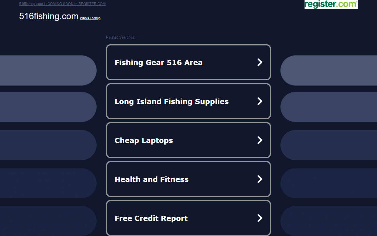 516fishing.com screenshot