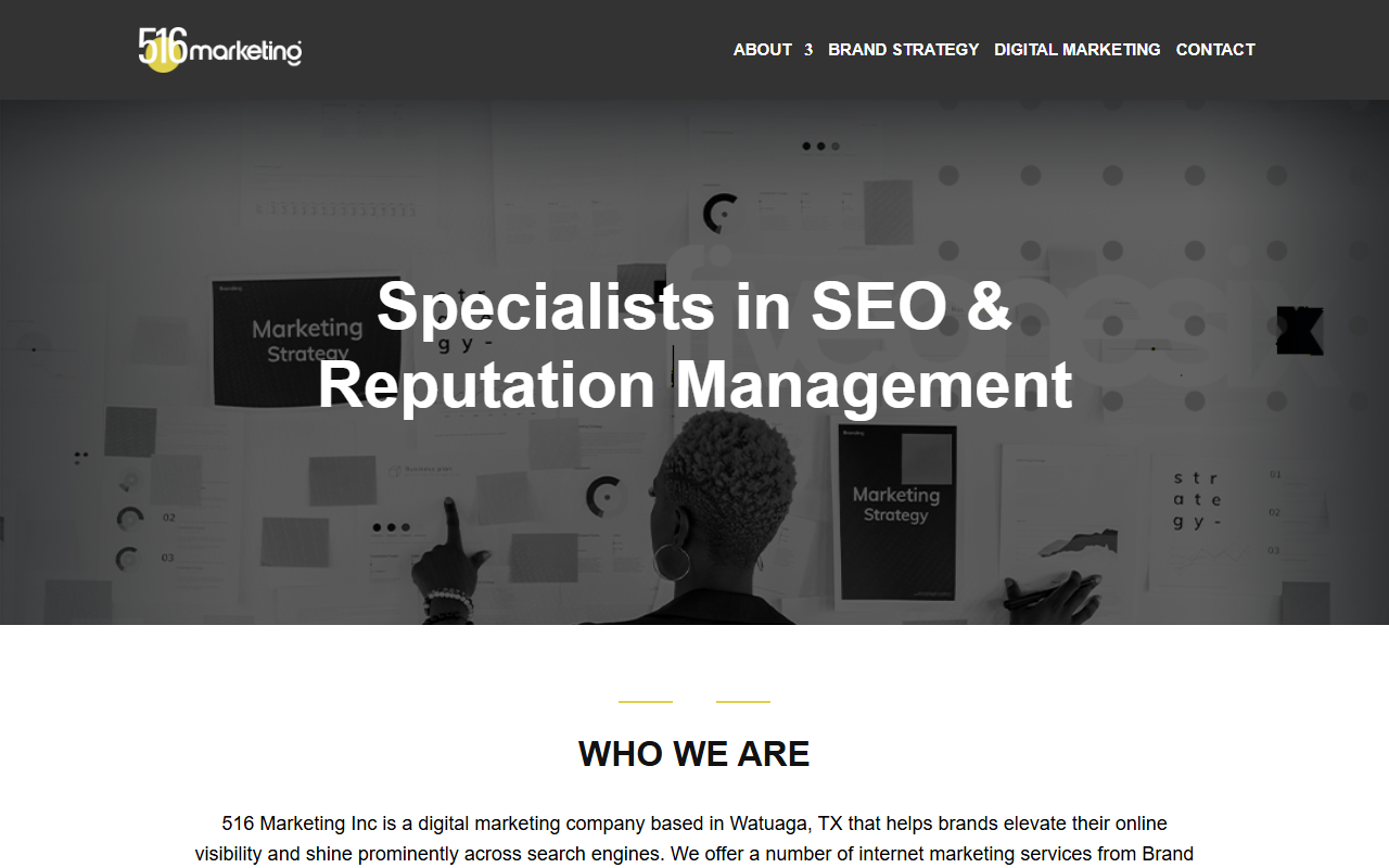 516marketing.com screenshot