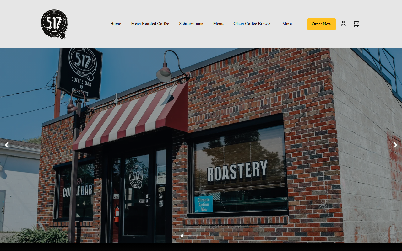 517coffeecompany.com screenshot