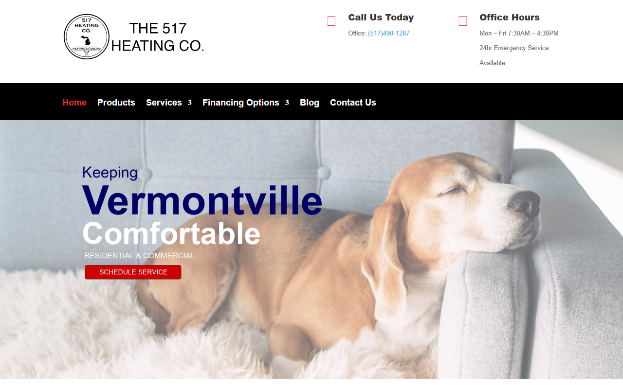 517heating.com screenshot