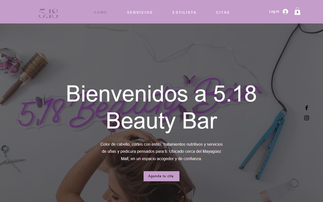 518beautybar.com screenshot