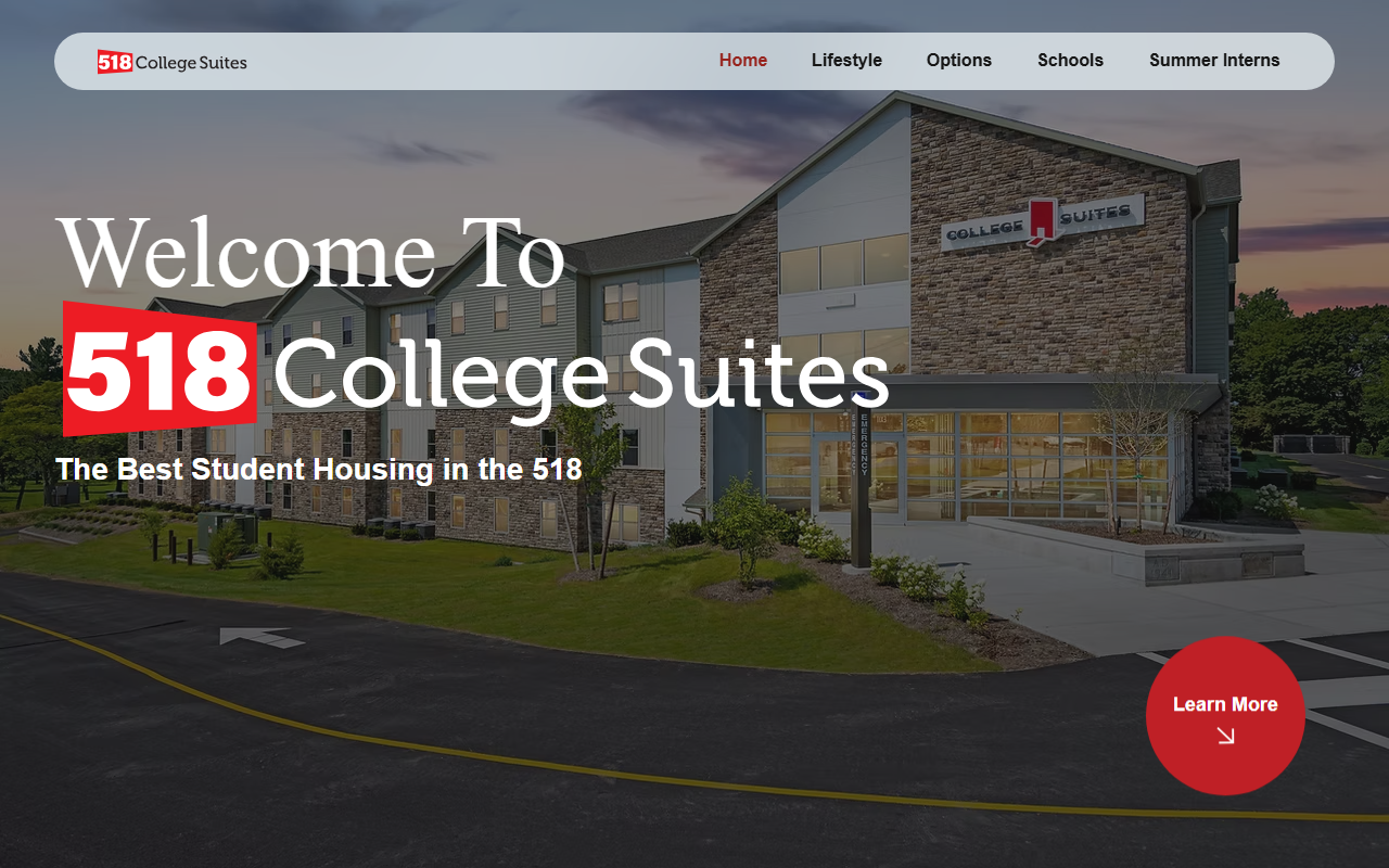 518collegesuites.com screenshot