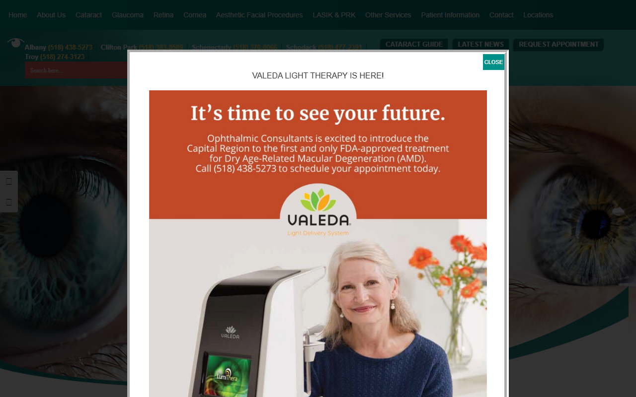 518eyecare.com screenshot