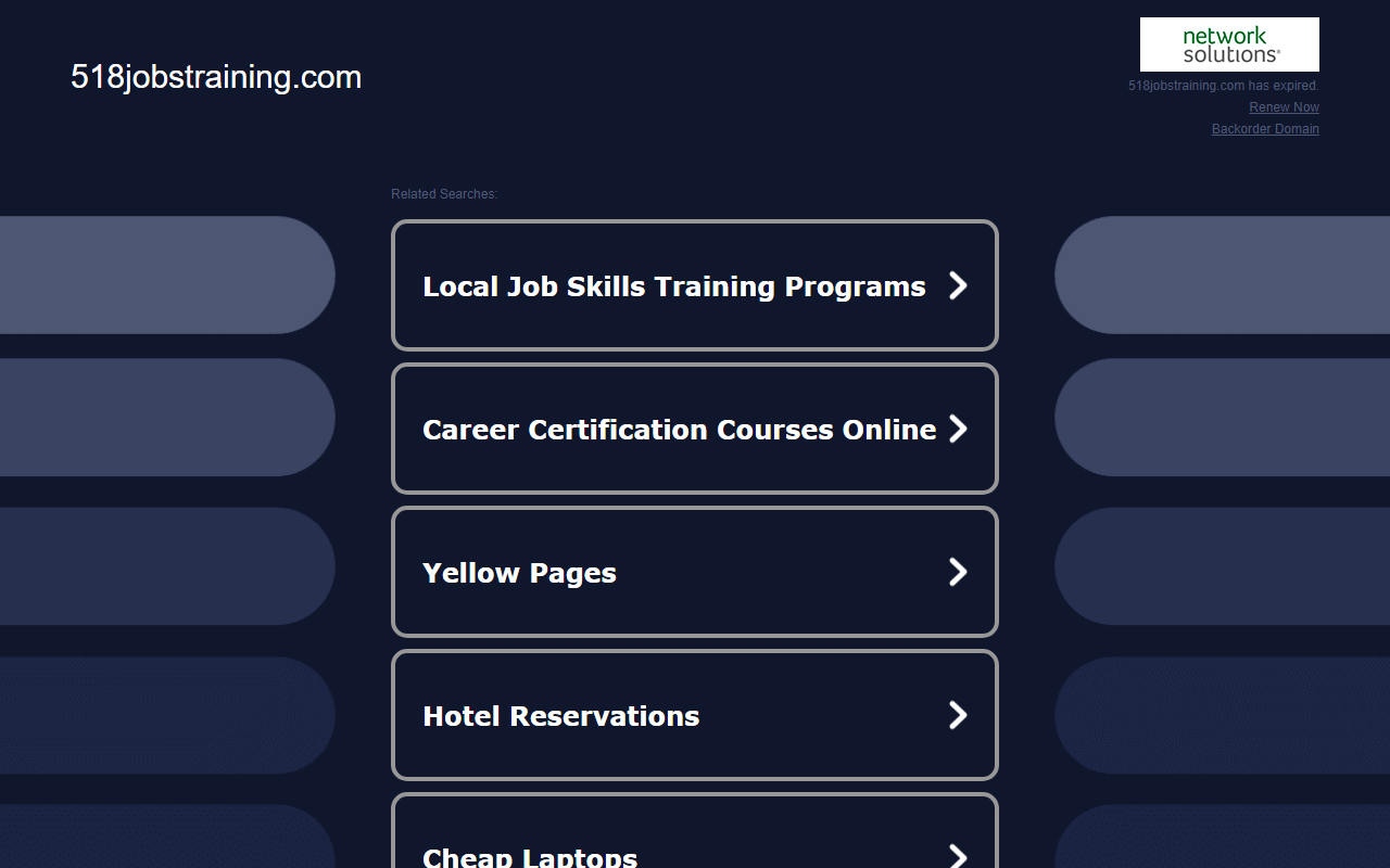 518jobstraining.com screenshot