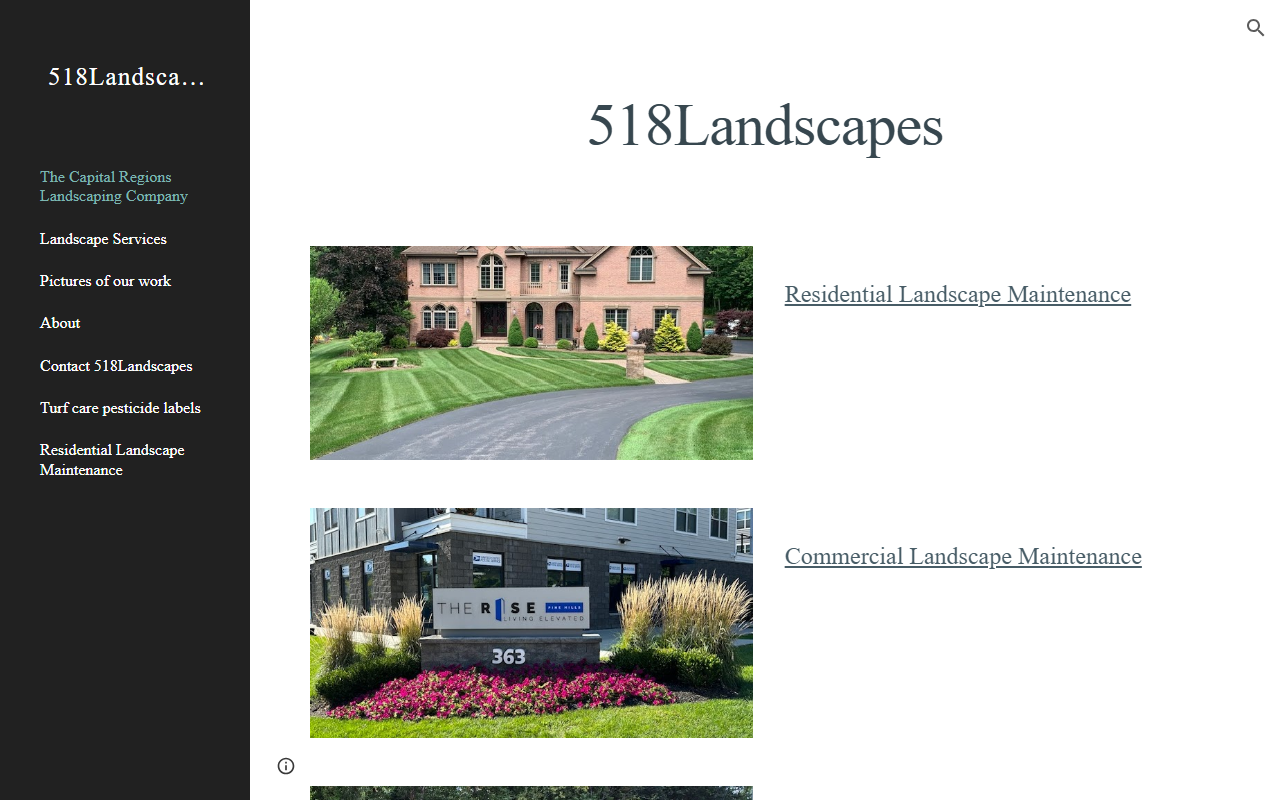 518landscapes.com screenshot