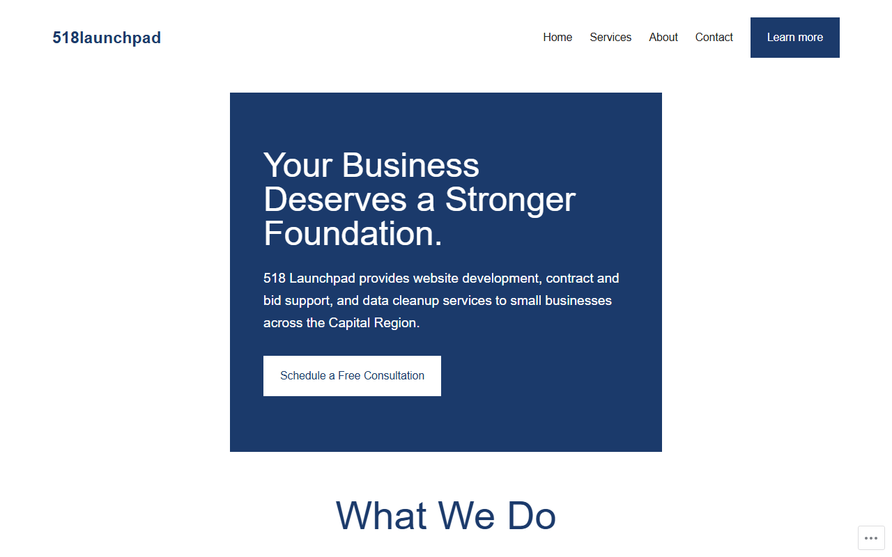 518launchpad.com screenshot