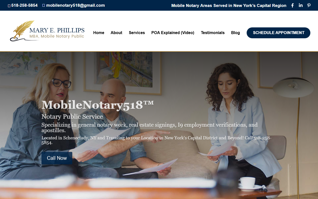518mobilenotary.com screenshot