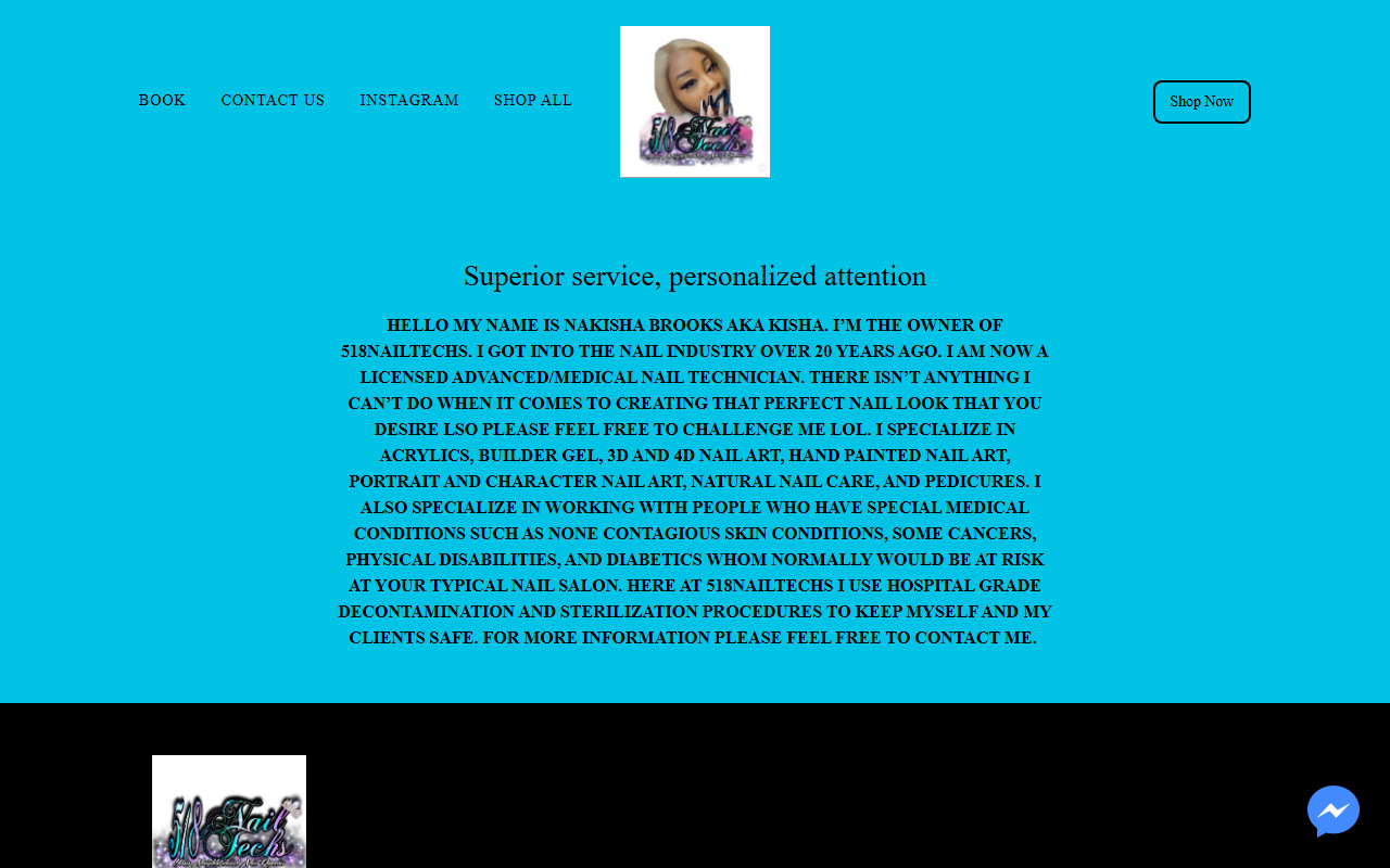 518nailtechsllc.com screenshot