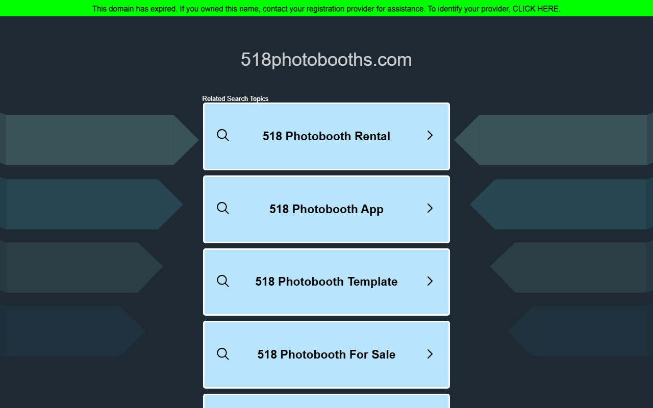 518photobooths.com screenshot
