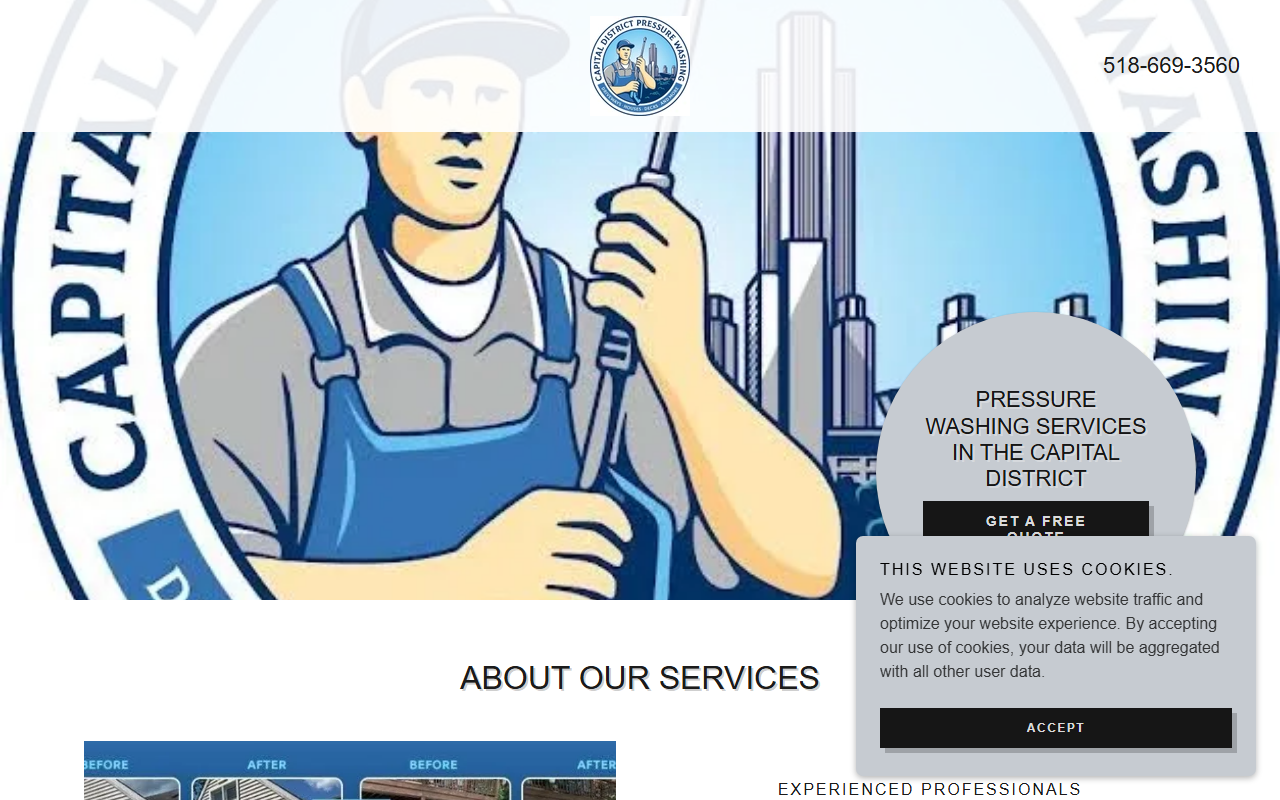 518pressurewash.com screenshot