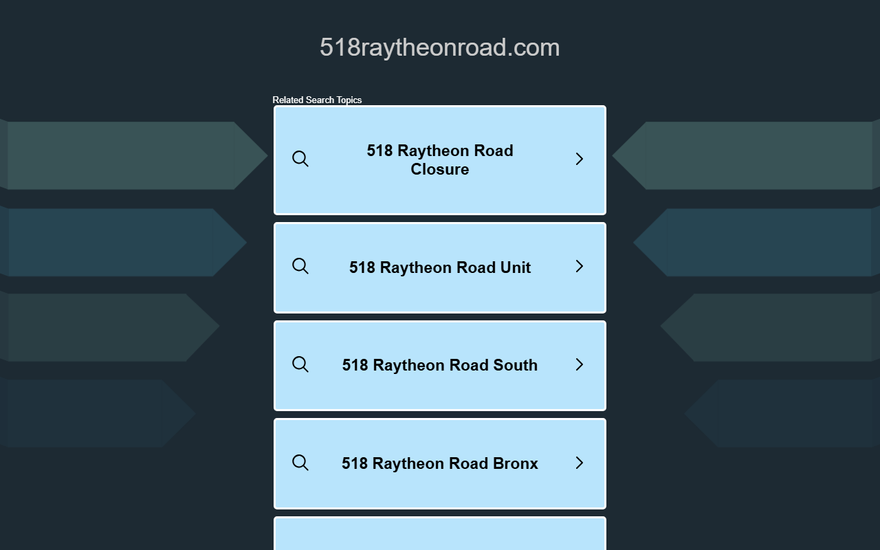 518raytheonroad.com screenshot