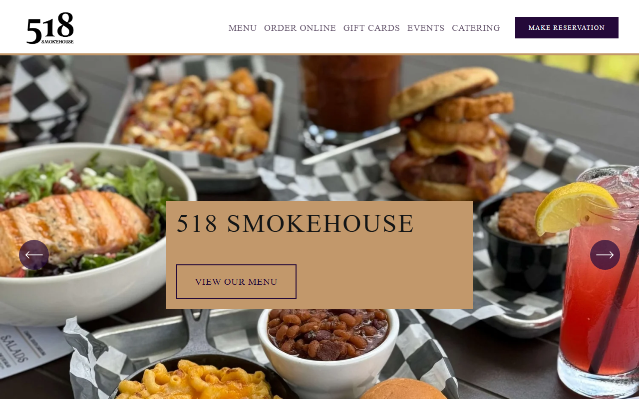 518smokehouse.com screenshot