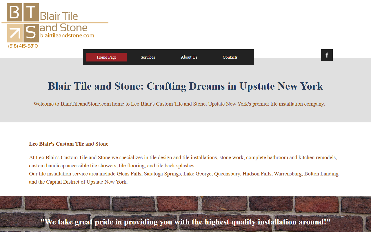 518tileandstone.com screenshot