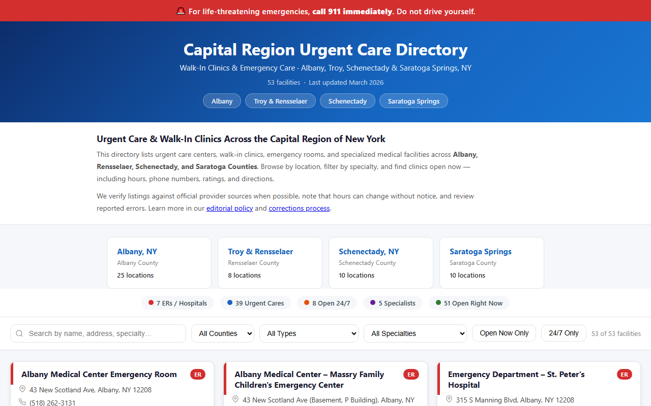 518urgentcare.com screenshot