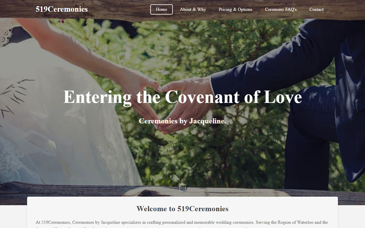 519ceremonies.com screenshot