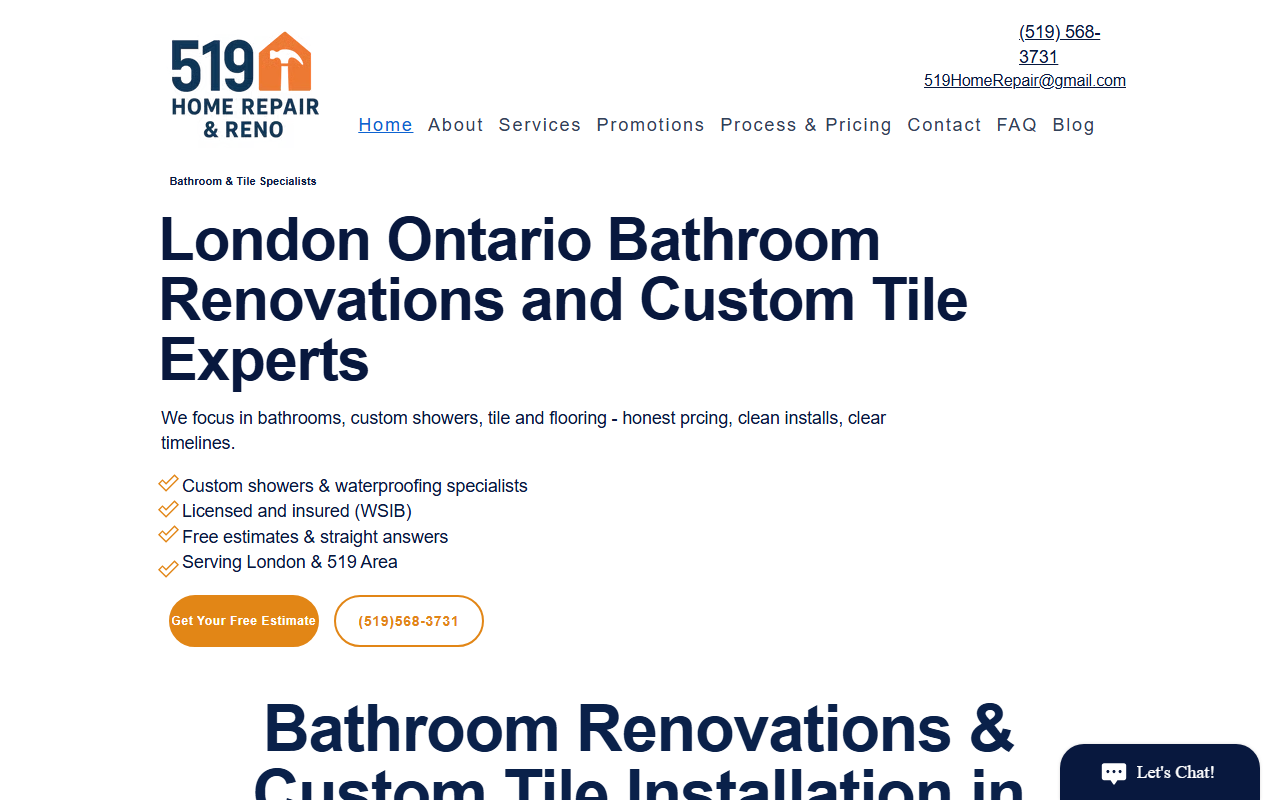 519homerepair.com screenshot