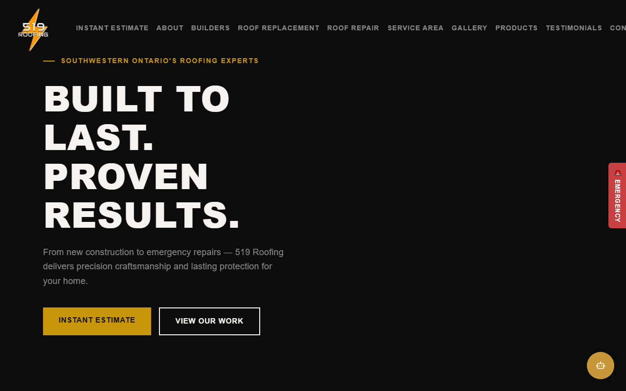 519roofing.com screenshot