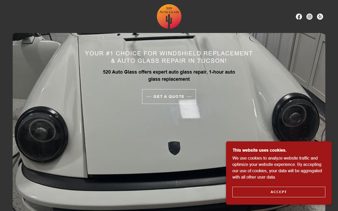 520autoglass.com screenshot
